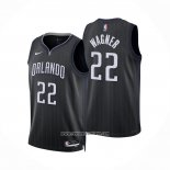 Camiseta Orlando Magic Franz Wagner #22 Ciudad 2022-23 Negro