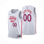 Camiseta Philadelphia 76ers Personalizada Ciudad 2022-23 Blanco