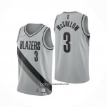 Camiseta Portland Trail Blazers CJ McCollum #3 Earned 2020-21 Gris