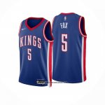 Camiseta Sacramento Kings De'Aaron Fox #5 Ciudad 2024-25 Azul
