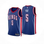 Camiseta Sacramento Kings De'Aaron Fox #5 Ciudad 2024-25 Azul