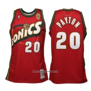 Camiseta Seattle SuperSonics Gary Payton #20 Historic Retro Rojo