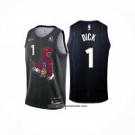 Camiseta Toronto Raptors Gradey Dick #1 Ciudad 2024-25 Negro
