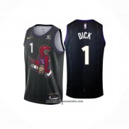 Camiseta Toronto Raptors Gradey Dick #1 Ciudad 2024-25 Negro