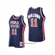 Camiseta USA 1992 Karl Malone #11 Azul