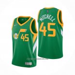 Camiseta Utah Jazz Donovan Mitchell #45 Earned 2020-21 Verde