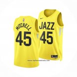 Camiseta Utah Jazz Donovan Mitchell #45 Icon 2022-23 Amarillo