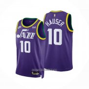 Camiseta Utah Jazz Joey Hauser #10 Classic 2023-24 Violeta