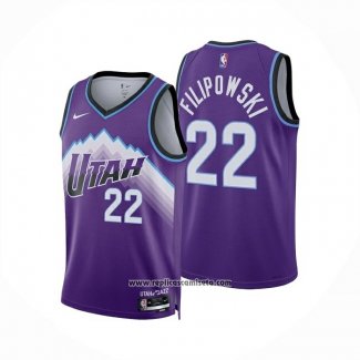 Camiseta Utah Jazz Kyle Filipowski NO 22 Icon 2025-26 Violeta