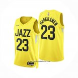 Camiseta Utah Jazz Lauri Markkanen NO 23 Icon 2024-25 Amarillo