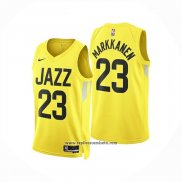 Camiseta Utah Jazz Lauri Markkanen NO 23 Icon 2024-25 Amarillo