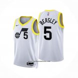 Camiseta Utah Jazz Malik Beasley #5 Association 2022-23 Blanco