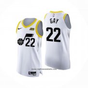 Camiseta Utah Jazz Rudy Gay #22 Association Autentico 2022-23 Blanco