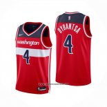 Camiseta Washington Wizards AJ Dybantsa NO 4 Icon 2025-26 Rojo