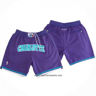 Pantalone Charlotte Hornets Just Don 2019 Violeta