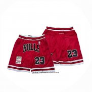 Pantalone Chicago Bulls Mitchell & Ness Just Don 1997-98 Rojo