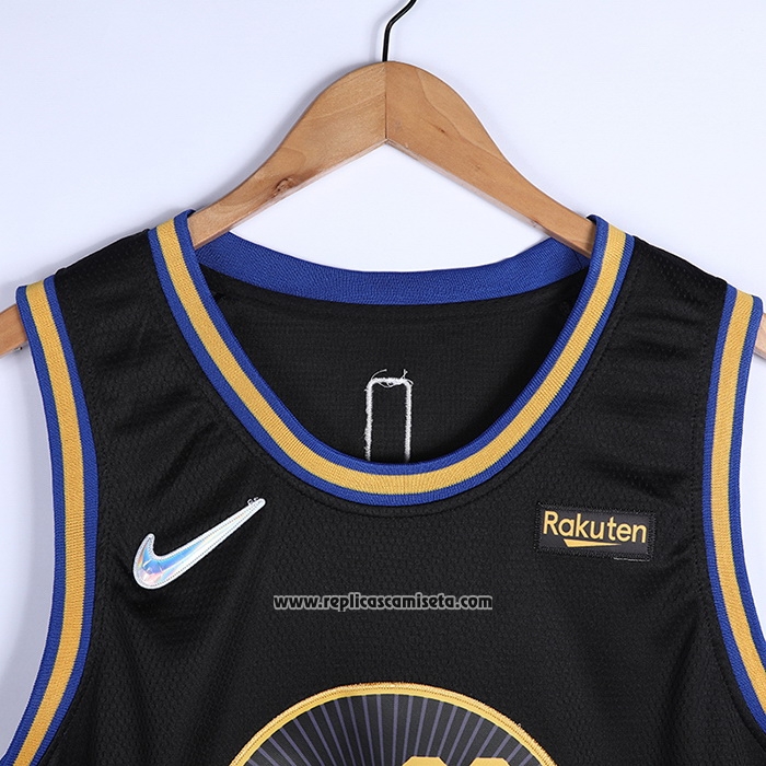 El camarero Motivación Determinar con precisión Camiseta Golden State Warriors Stephen Curry #30 Ciudad 2021-22 Negro