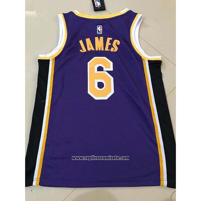 Camiseta Los Angeles Lakers Jordan James 6 Violeta NBA - Camisetas Futbol  en Chile SINERGIA STORE